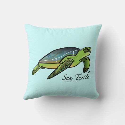 ウミガメの枕 クッション (裏面)