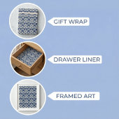 ウミガメの模様：装飾海アート ラッピングペーパー