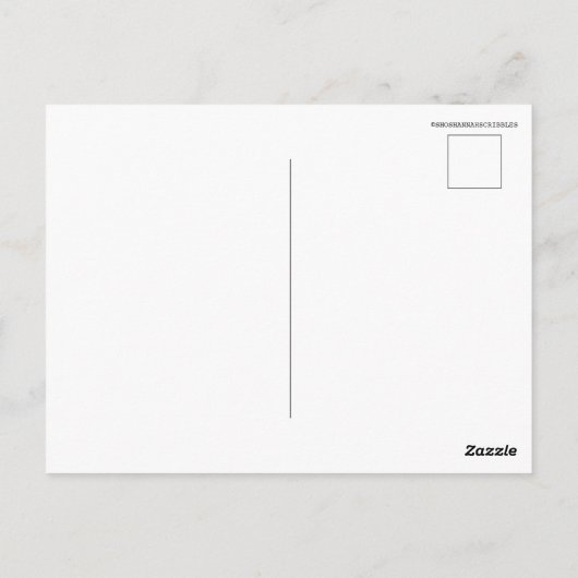 ウミガメの機型 ポストカード (裏面)