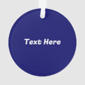 ウミガメの水中水色スタイル オーナメント (裏面)