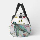 ウミガメの水中水色スタイル ダッフルバッグ (右)