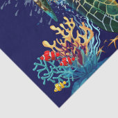 ウミガメの水中水色スタイル 薄葉紙 (詳細)