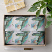 ウミガメの水中水色スタイル 薄葉紙 (ギフト)