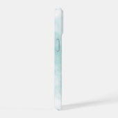 ウミガメの水彩画コーストスタイル 名前入り iPhone 15ケース (右側面)