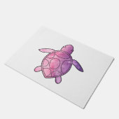 ウミガメの水色 ドアマット (アングル)