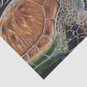 ウミガメの泡ウェーブアート 薄葉紙 (詳細)