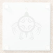 ウミガメの泡 ガラスコースター (裏面)