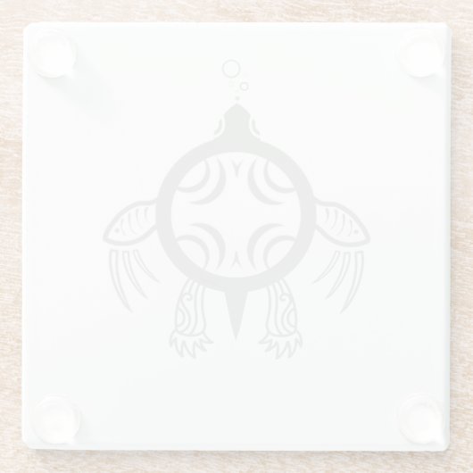ウミガメの泡 ガラスコースター (裏面)