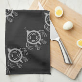 ウミガメの泡 キッチンタオル (四つ折り)