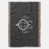 ウミガメの泡 スローブランケット (正面縦)