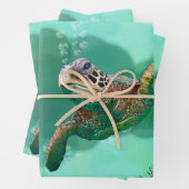 ウミガメの泡 ラッピングペーパーシート (インサイチュ)