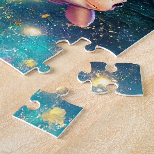 ウミガメの泳ぎ ジグソーパズル (側面)