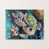 ウミガメの泳ぎ ジグソーパズル (横)