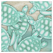 ウミガメの海と砂ID696 ファブリック (クローズアップ)