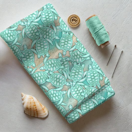 ウミガメの海と砂ID696 ファブリック