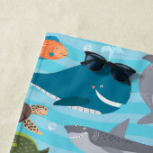 ウミガメの海の下 ビーチタオル (インサイチュ)