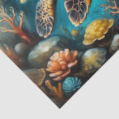 ウミガメの海フロア – デコパージュ 薄葉紙 (詳細)