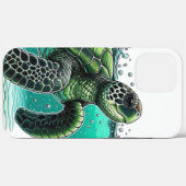 🌊 ウミガメの海洋探検家 🐢 Case-Mate iPhoneケース (裏面 (横))
