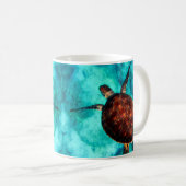ウミガメの海洋生物 コーヒーマグカップ (正面右)
