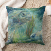 ウミガメの海 クッション (ブランケット)