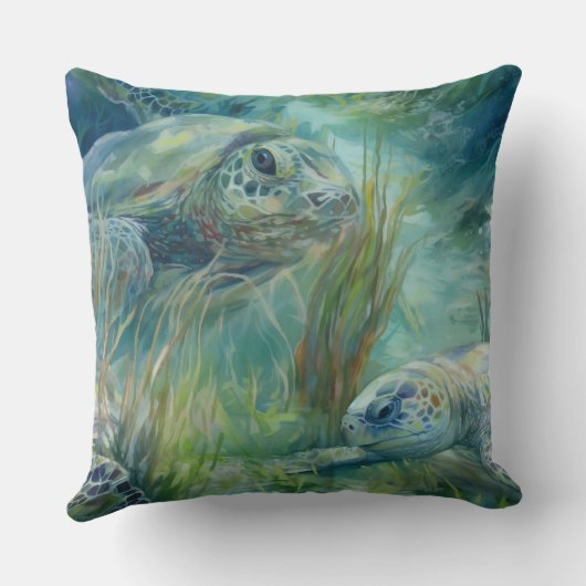 ウミガメの海 クッション (裏面)