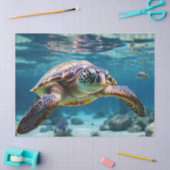 ウミガメの海 薄葉紙 (クラフト)