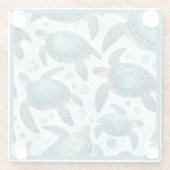 ウミガメの生活 ガラスコースター (裏面)