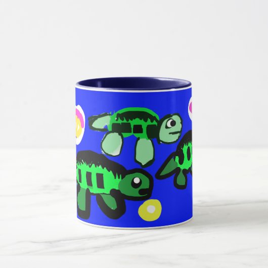 ウミガメの生活 マグカップ (中央)