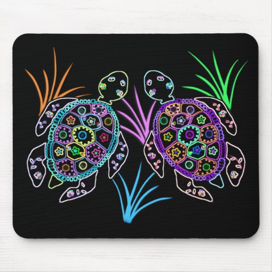 ウミガメの白熱 マウスパッド (正面)