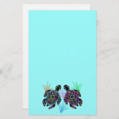 ウミガメの白熱 便箋 (正面/裏面)