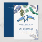 ウミガメの結婚 青と黄色 (正面/裏面)