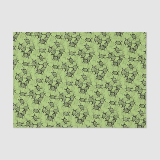 ウミガメの緑 薄葉紙 (正面)