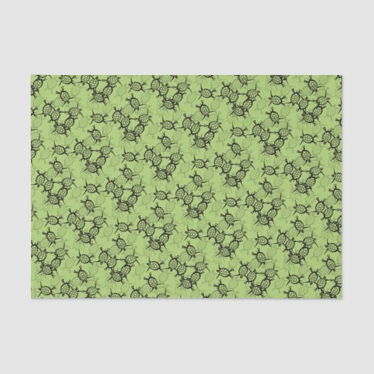 ウミガメの緑 薄葉紙 (正面)