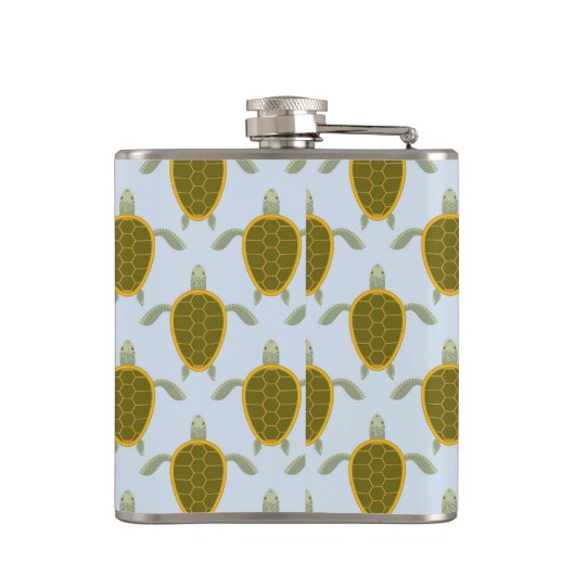 ウミガメの群れ フラスク (裏面)