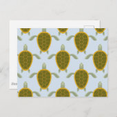 ウミガメの群れ ポストカード (正面/裏面)