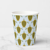 ウミガメの群れ 紙コップ (裏面)