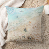 ウミガメの航海 クッション (ブランケット)