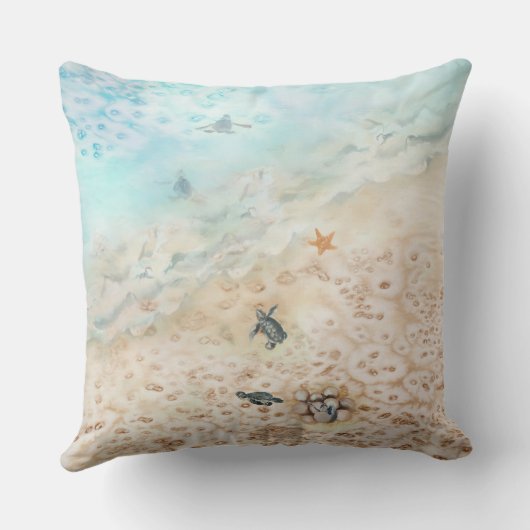 ウミガメの航海 クッション (裏面)