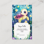 ウミガメの赤ちゃんシャワーで魅了される エンクロージャーカード (正面)