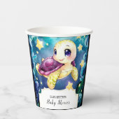 ウミガメの赤ちゃんシャワーで魅了される 紙コップ (正面)