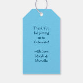 ウミガメの赤ちゃんシャワーの下 ギフトタグ (裏面)