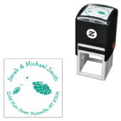 ウミガメの赤ちゃんシャワーの下 セルフインキングスタンプ (インサイチュ)