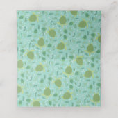 ウミガメの赤ちゃんシャワーの下 プレイスカード (内部開封)