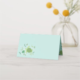 ウミガメの赤ちゃんシャワーの下 プレイスカード