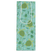 ウミガメの赤ちゃんシャワーの下 ワインギフトバッグ (正面)