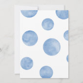 ウミガメの赤ちゃんシャワーの下 招待状 (裏面)