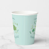 ウミガメの赤ちゃんシャワーの下 紙コップ (右)