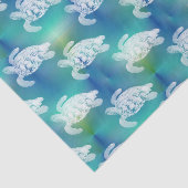 ウミガメの青い水のティッシュペーパー 薄葉紙 (詳細)