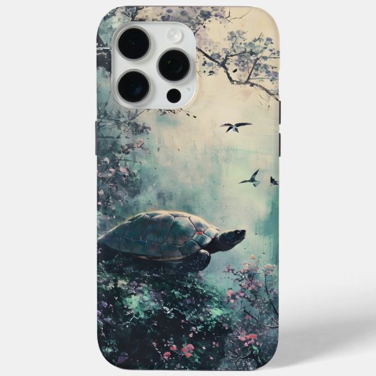 ウミガメの静かな花 Case-Mate iPhoneケース (裏面)