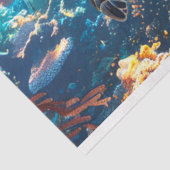 ウミガメの鮮やかな色のデコパージュ 薄葉紙 (詳細)